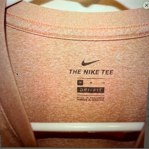 Nike dri fit Women Short Sleeve T shirt russet color size M activewear exercise - Picture 3 of 4
